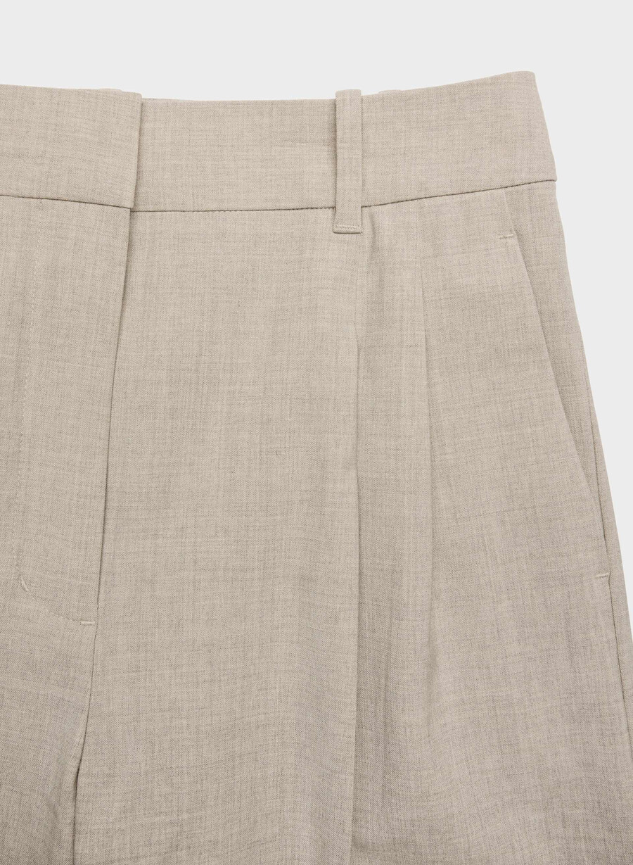die effortless pant wolle heather light nutmeg
