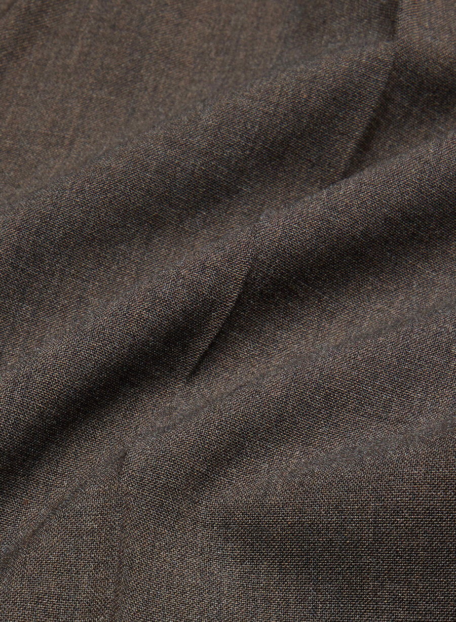 die mühelose hose aus wolle heather rich mocha brn