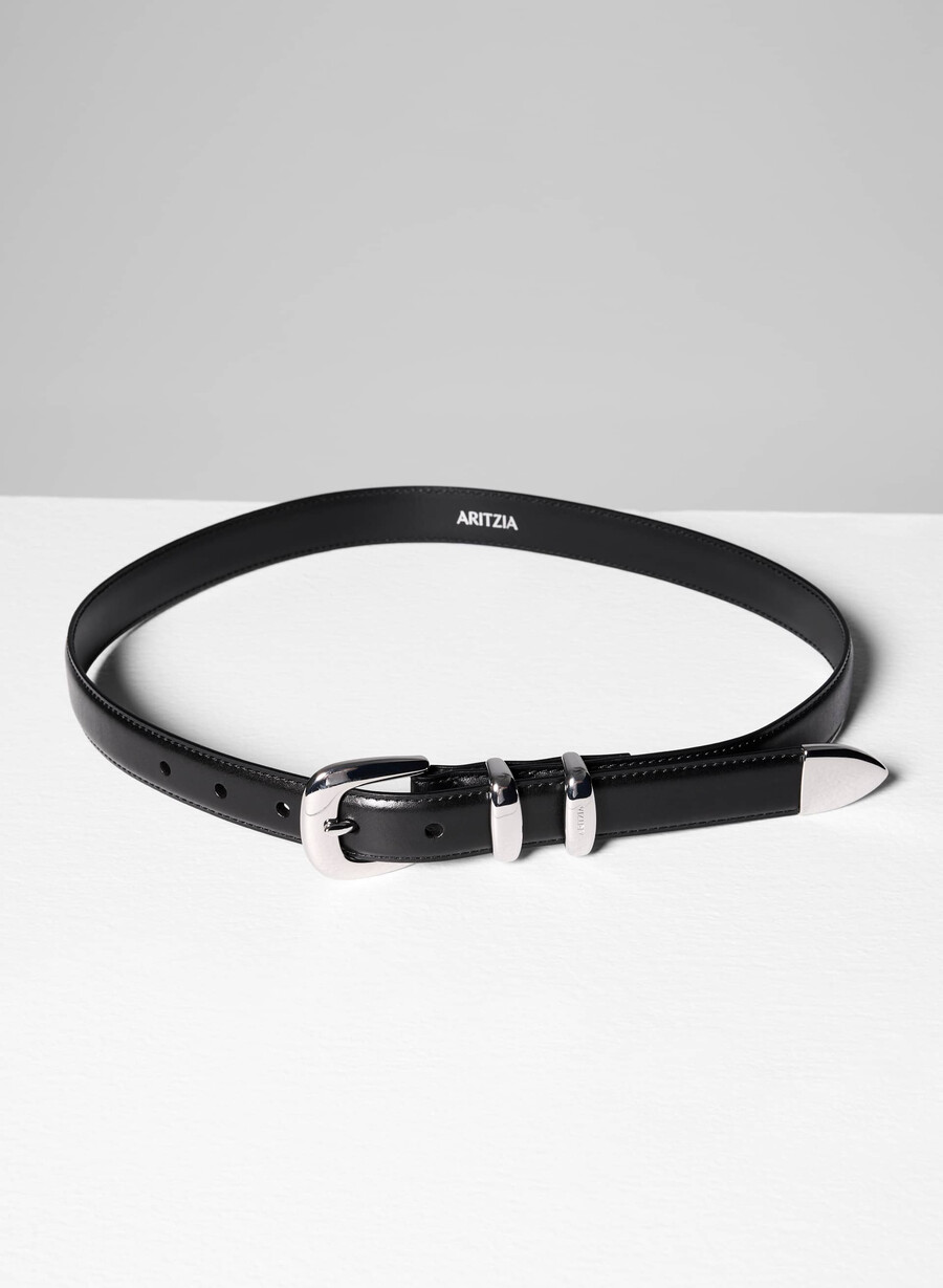 legendärer gürtel aus massivem messing und leder schwarzsilber