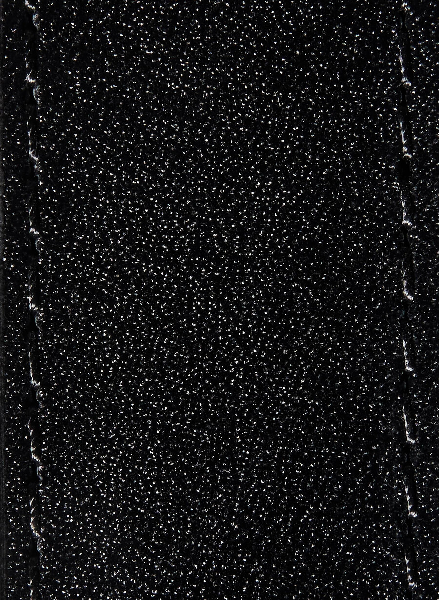 lebenslanger massiver messing-ledergürtel schwarzgold