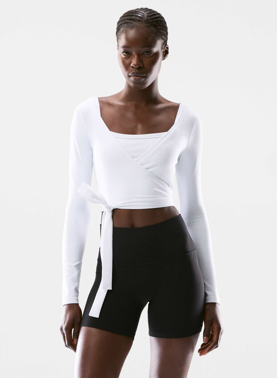butter focal wickel-langarmshirt strahlend weiß