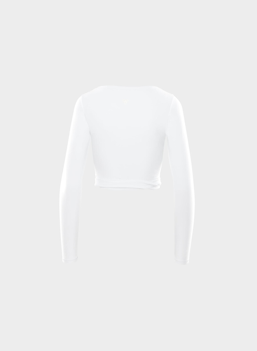 butter focal wickel-langarmshirt strahlend weiß