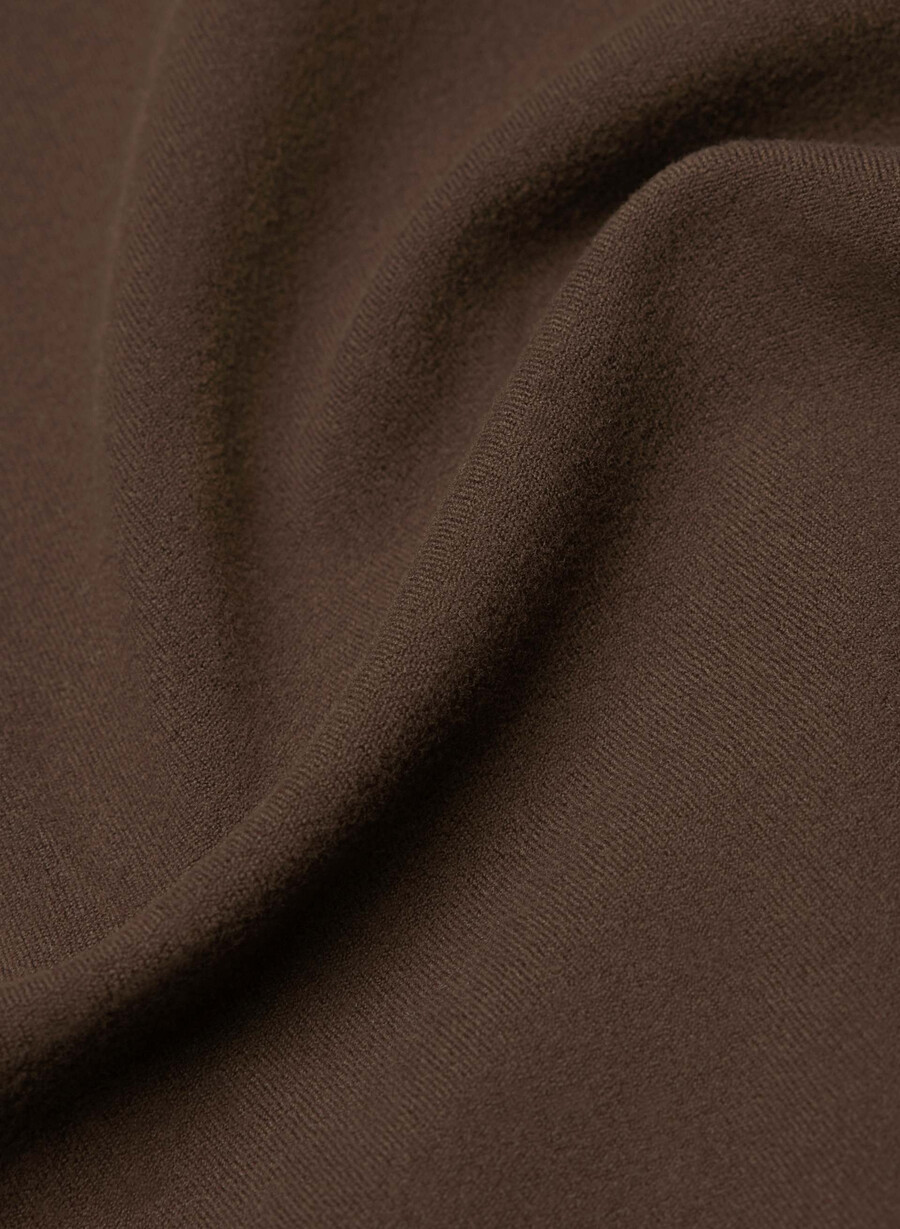 butter focal wrap langarmshirt reiches mochabraun