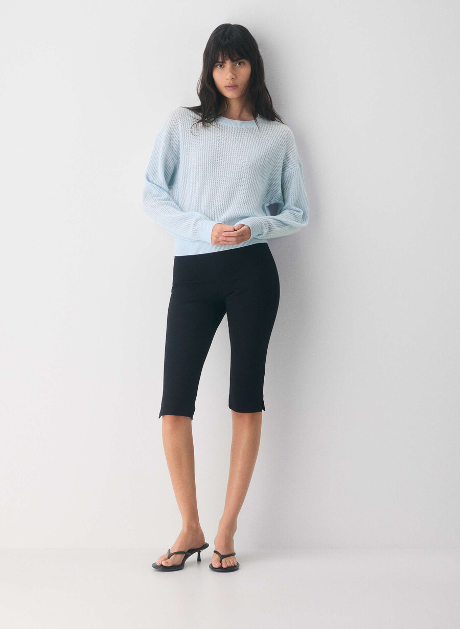 thema woll-kaschmir-pullover villa blau