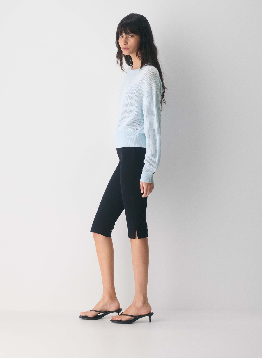 thema woll-kaschmir-pullover villa blau
