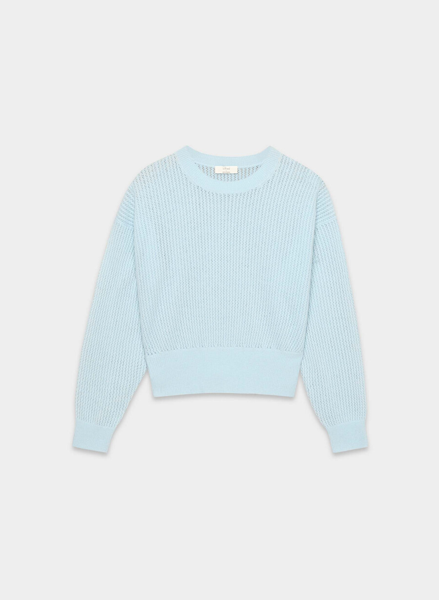 thema woll-kaschmir-pullover villa blau