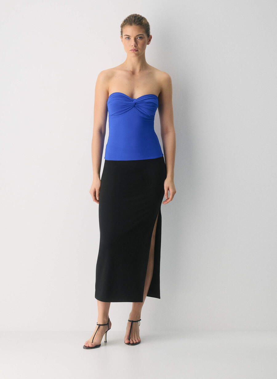 original contour hypnotic tube top ablaze blue