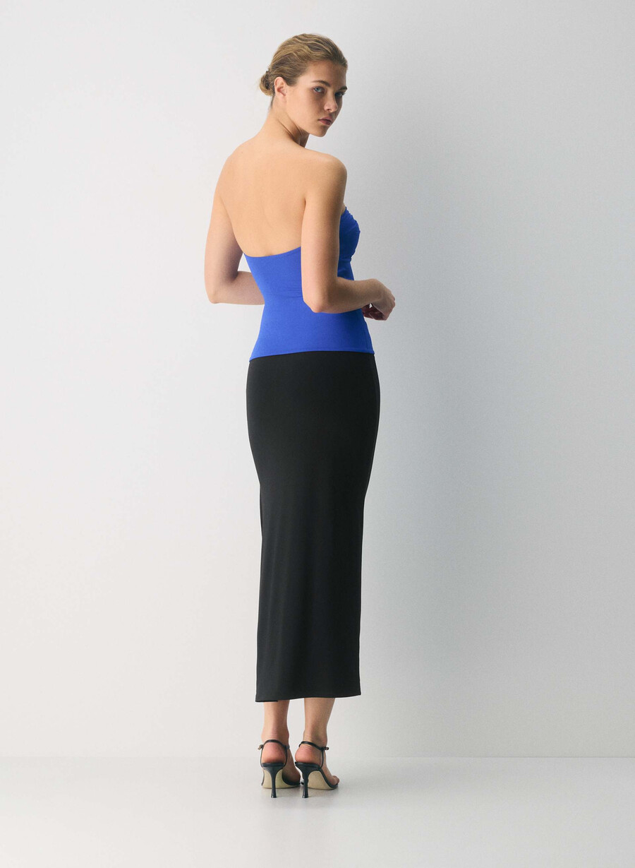 original contour hypnotic tube top ablaze blue