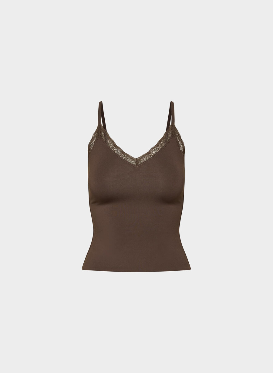 original contour flirt camisole rich mocha brown