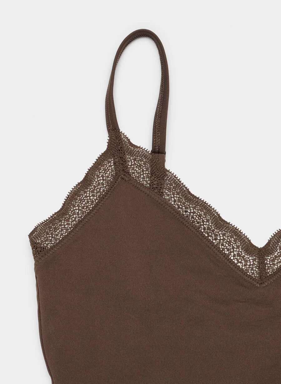 original contour flirt camisole rich mocha brown