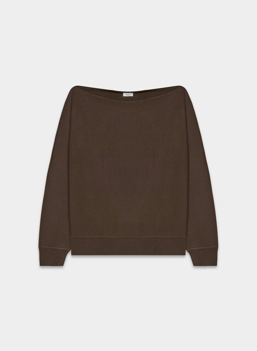 inspiration sweater - wonder yarn rich mocha brown