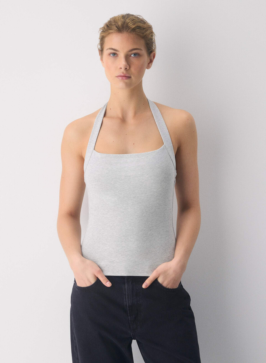 lässiges contour optimum haltertop heather chrome