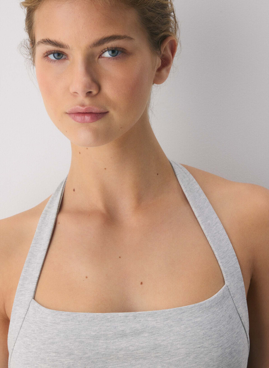 lässiges contour optimum haltertop heather chrome