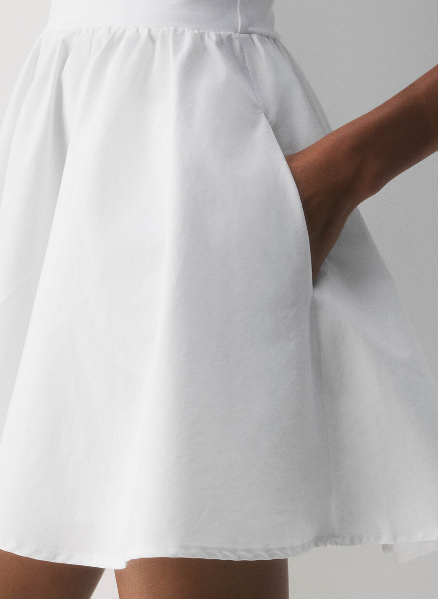 revive poplin-minikleid strahlend weiß