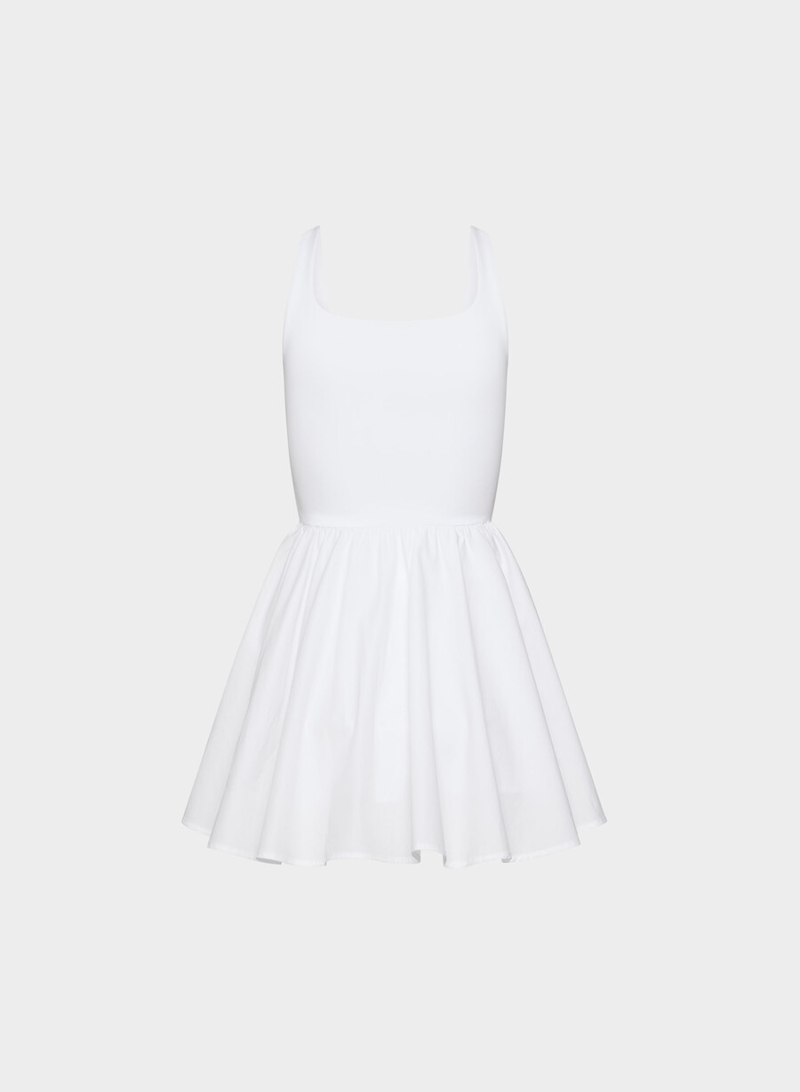 revive poplin-minikleid strahlend weiß