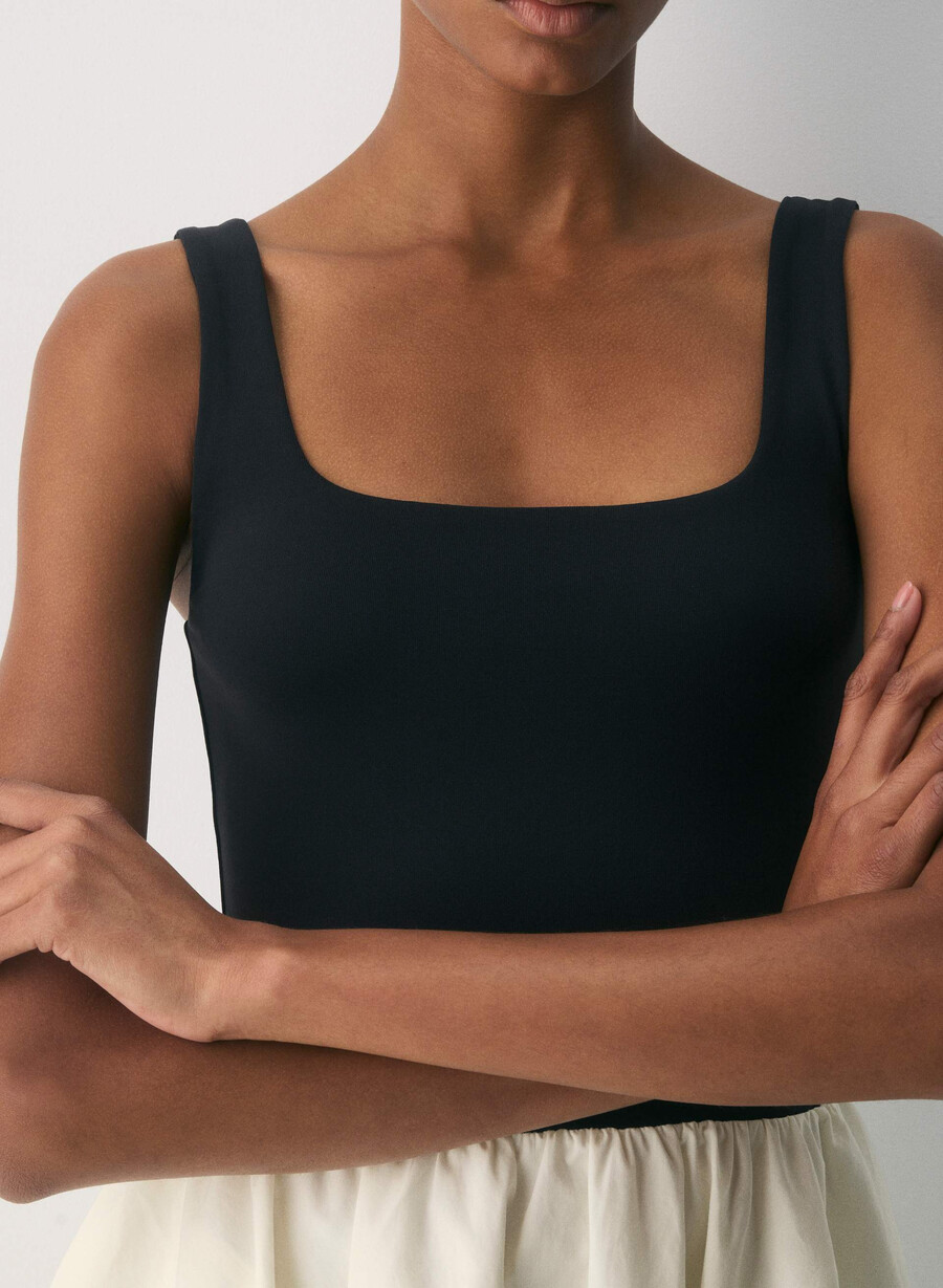 revive poplin-minikleid hellbirbirkeschwarz