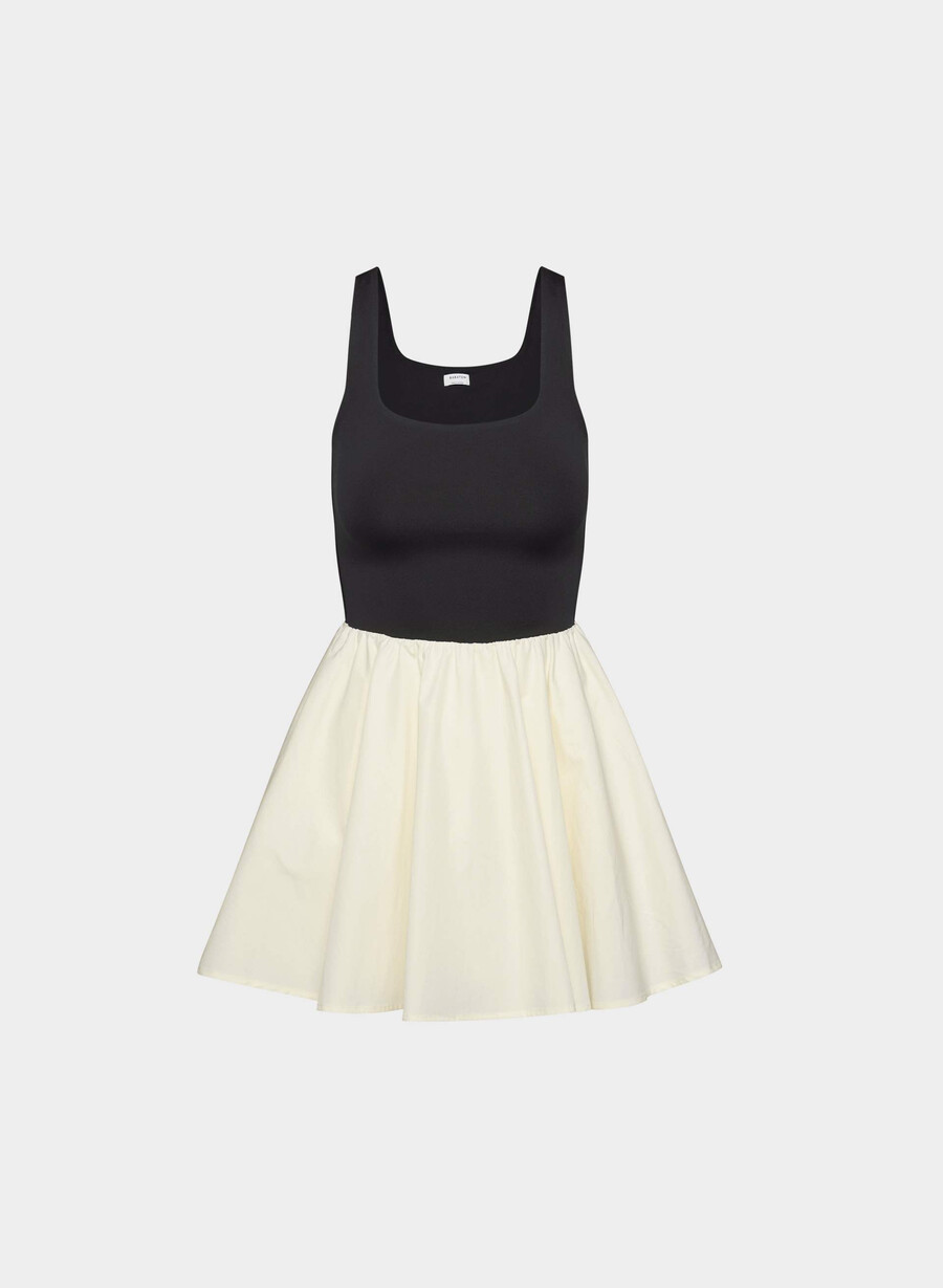 revive poplin-minikleid hellbirbirkeschwarz