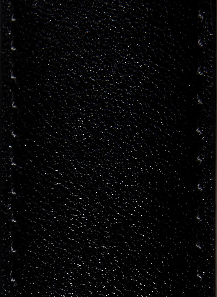 idol massiver messing-ledergürtel schwarzsilber