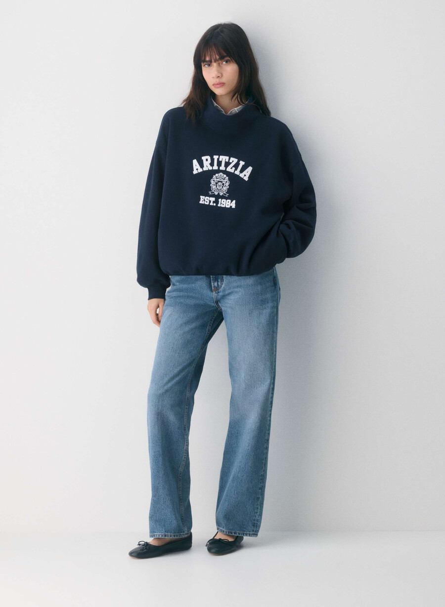 kuscheliger fleece-pullover mit mega-stehkragen farbe admiralweiß