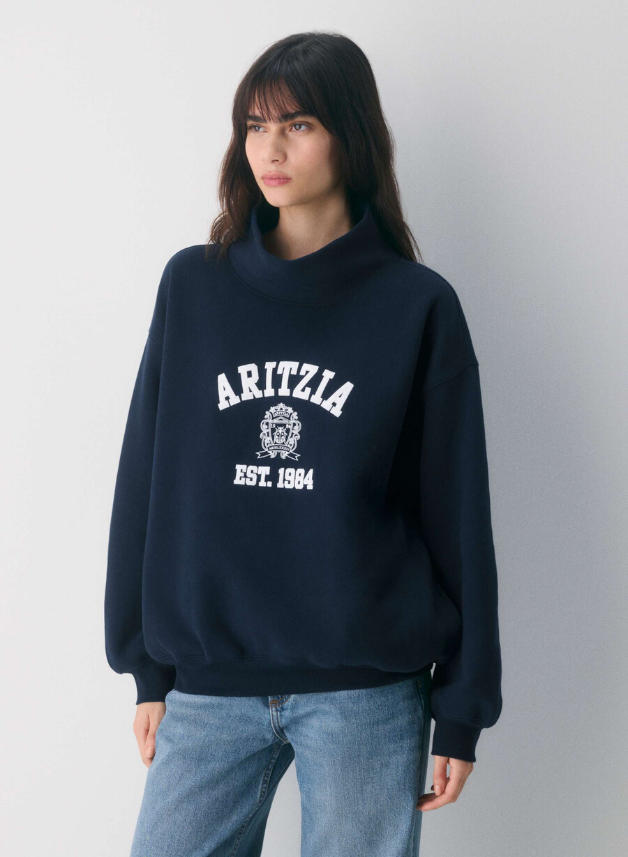 kuscheliger fleece-pullover mit mega-stehkragen farbe admiralweiß