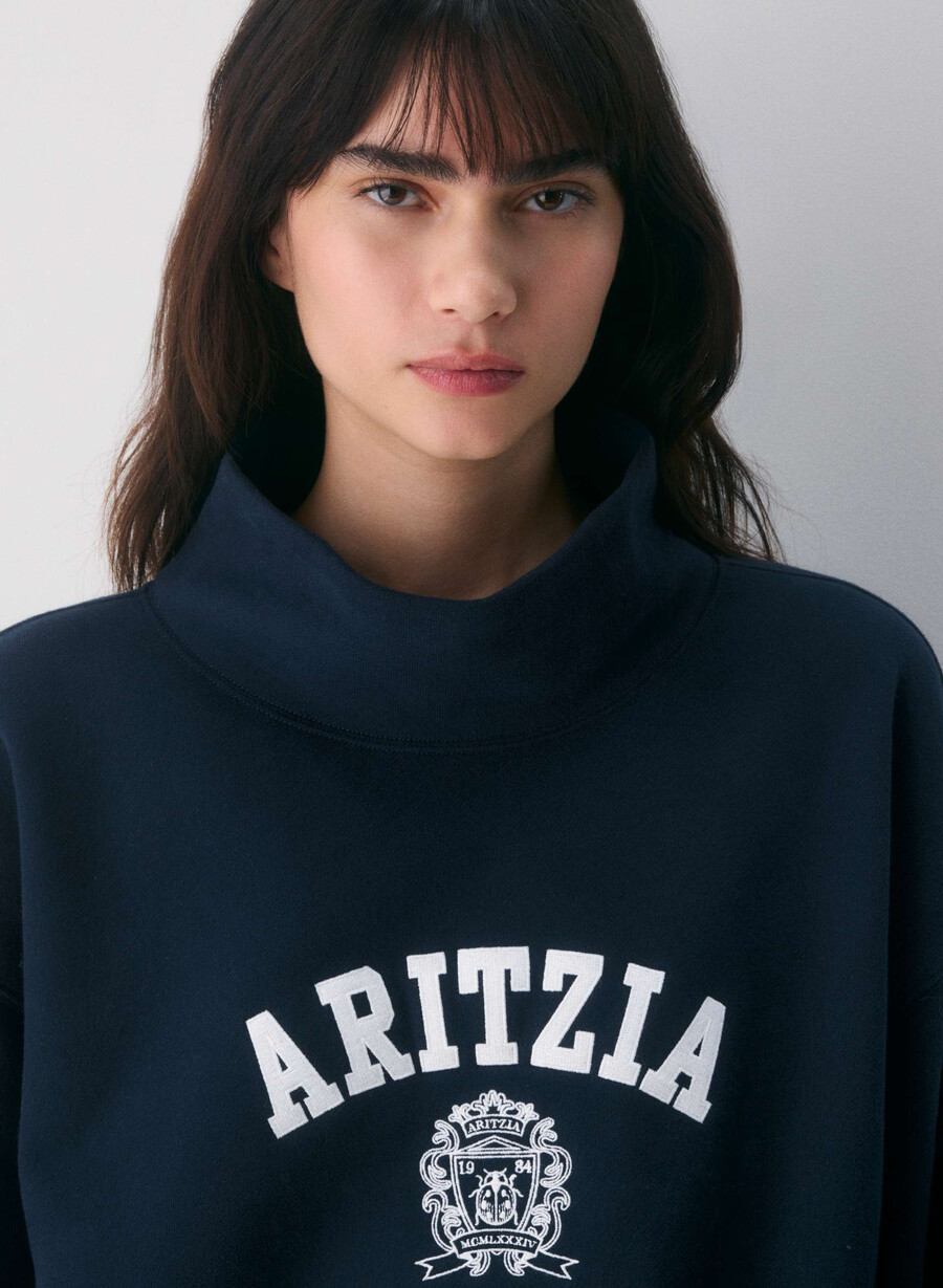 kuscheliger fleece-pullover mit mega-stehkragen farbe admiralweiß