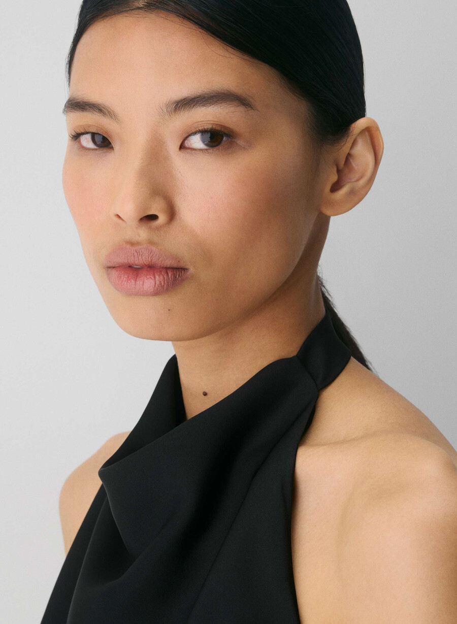 audience satin top schwarz