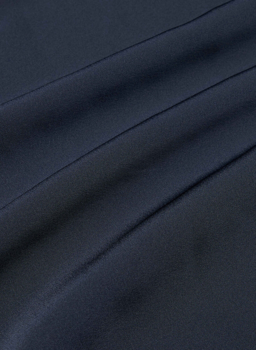 nightscape satin neckholderkleid admiral