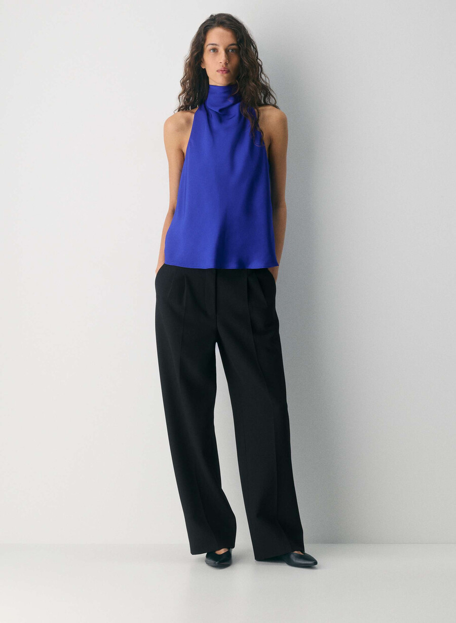 satin-top in flammenblau bestellen