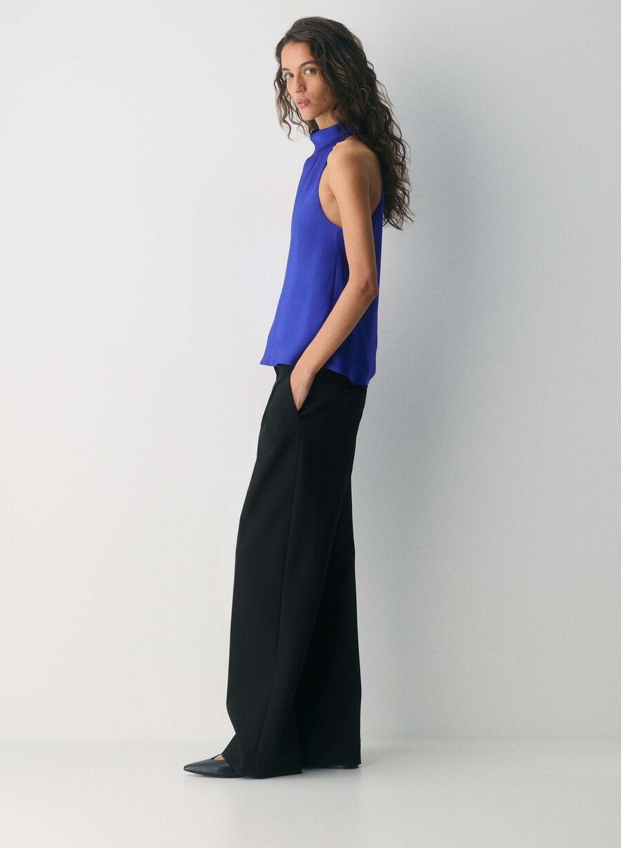 satin-top in flammenblau bestellen