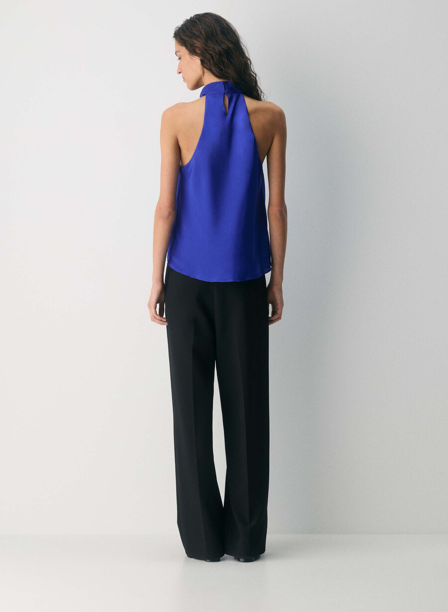 satin-top in flammenblau bestellen