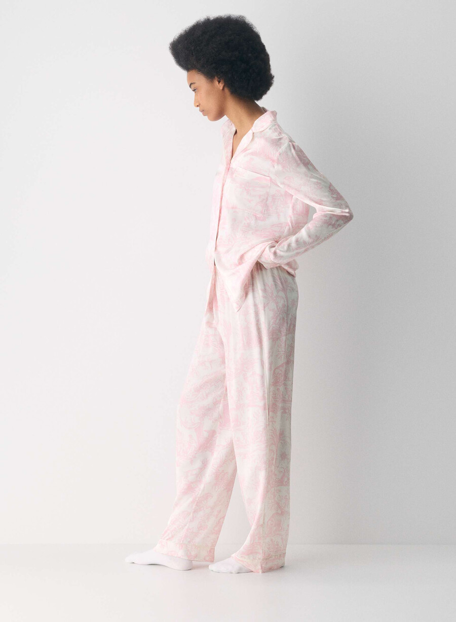 nightside seidenpyjamahemd lght bch dk cpd pnk