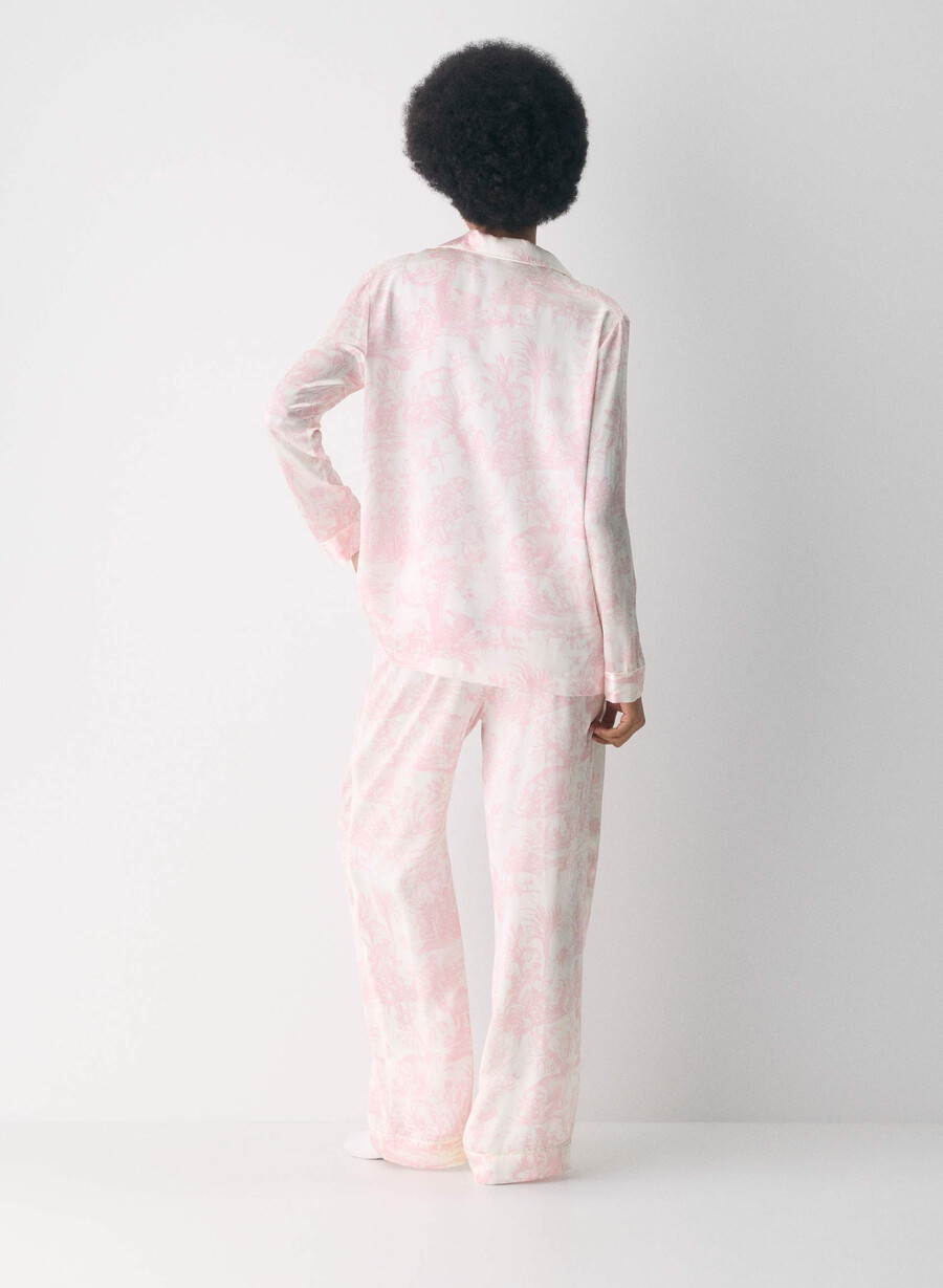 nightside seidenpyjamahemd lght bch dk cpd pnk