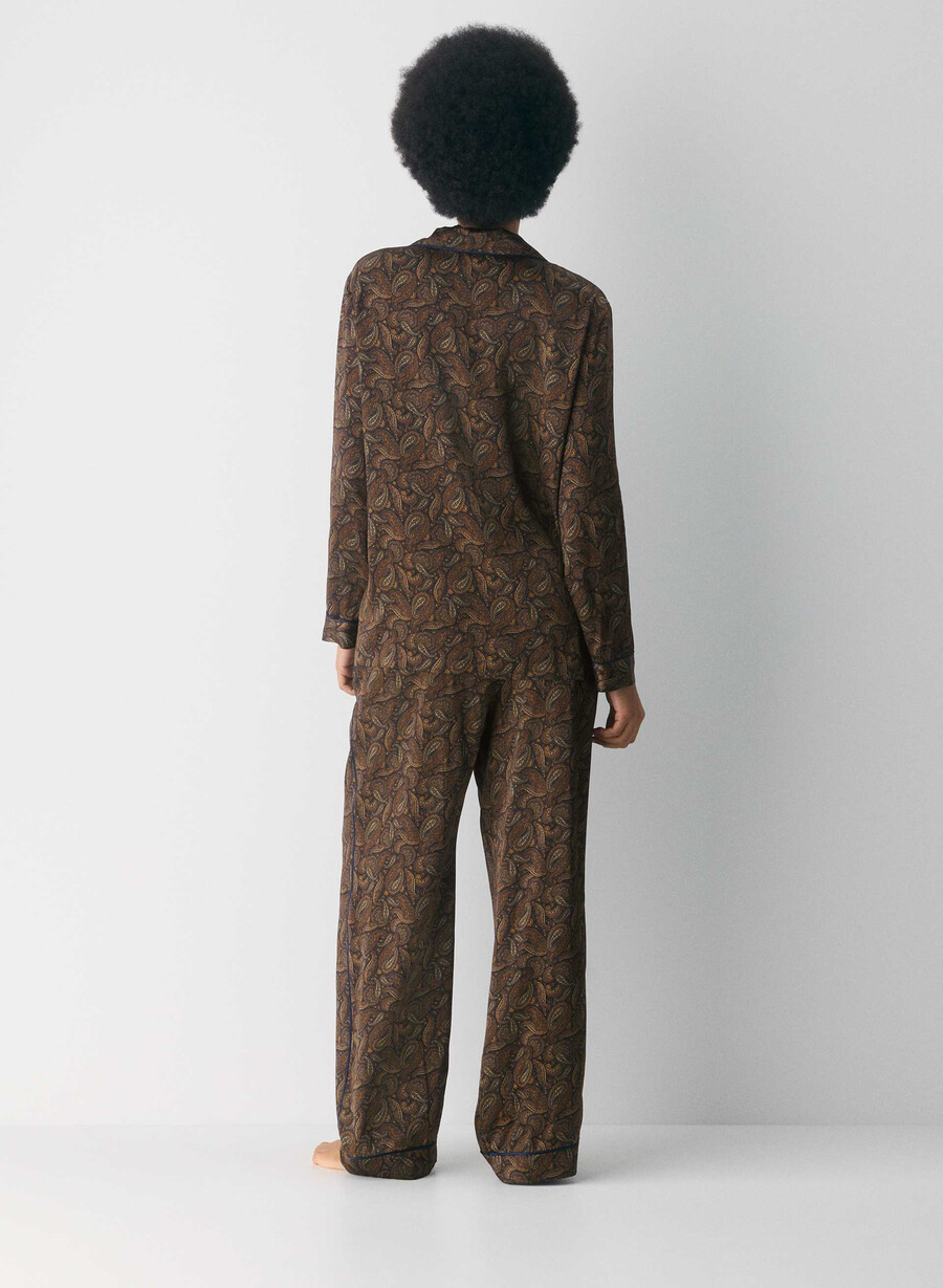 nightside pyjama-hemd aus seide drk nt nvycnmn