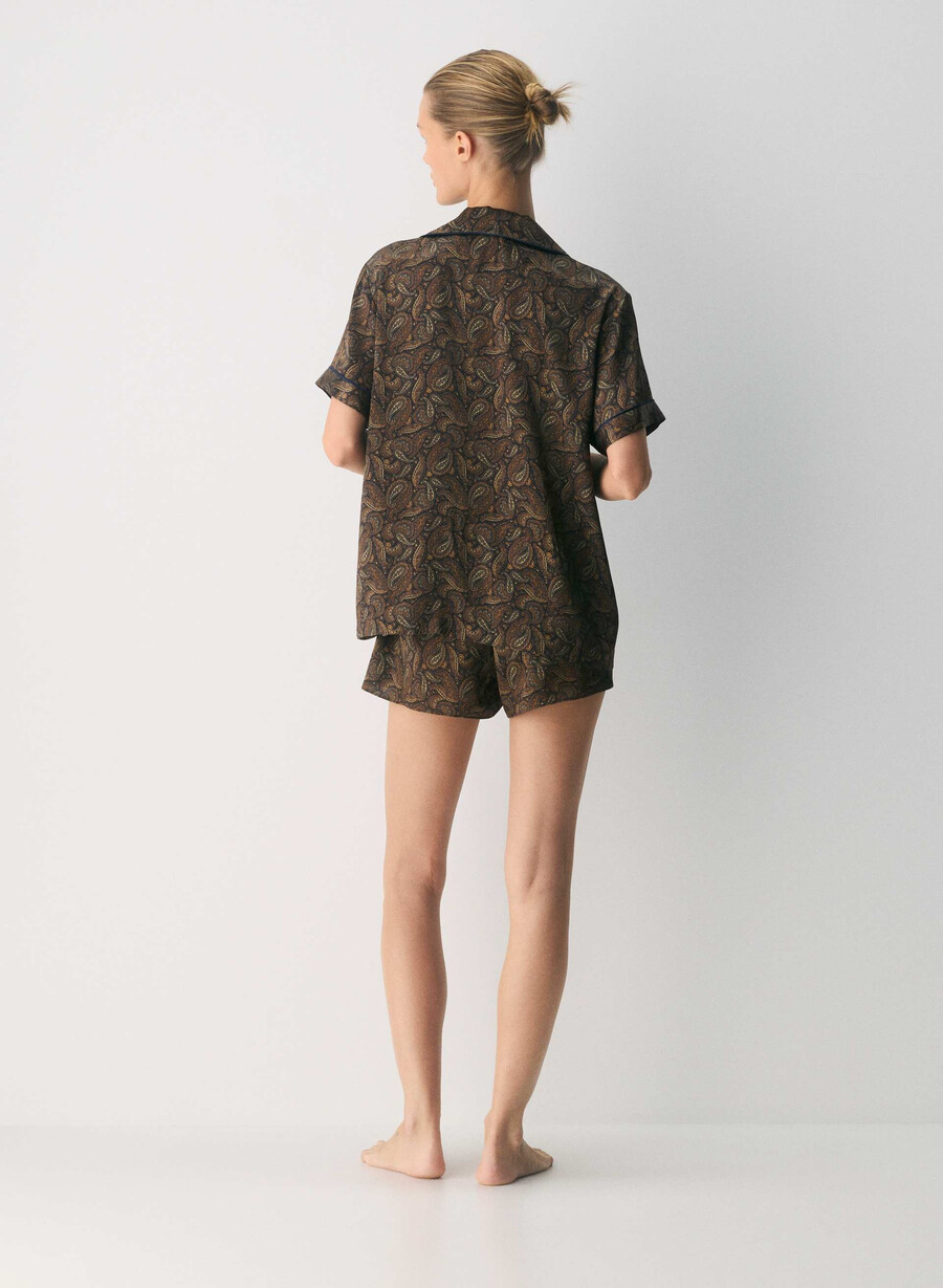 nightside seiden-kurzarm-pyjamahemd drk nt nvycnmn