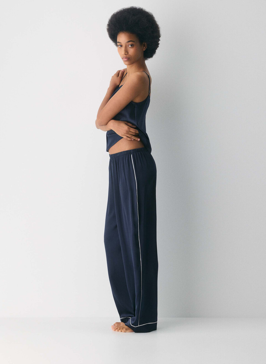 nightside seidenpyjamahose admiral