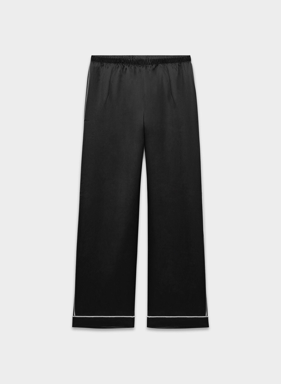 nightside seidenpyjamahose schwarz