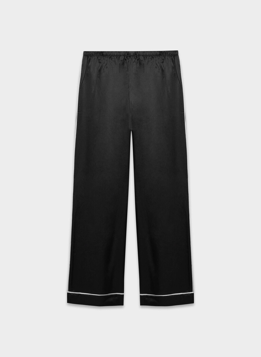 nightside seidenpyjamahose schwarz