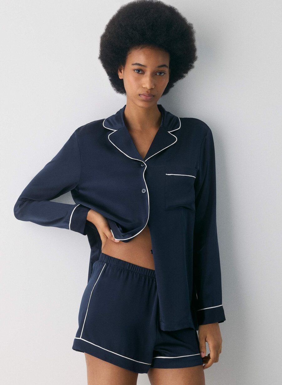 nightside seidenpyjama boxershorts admiral