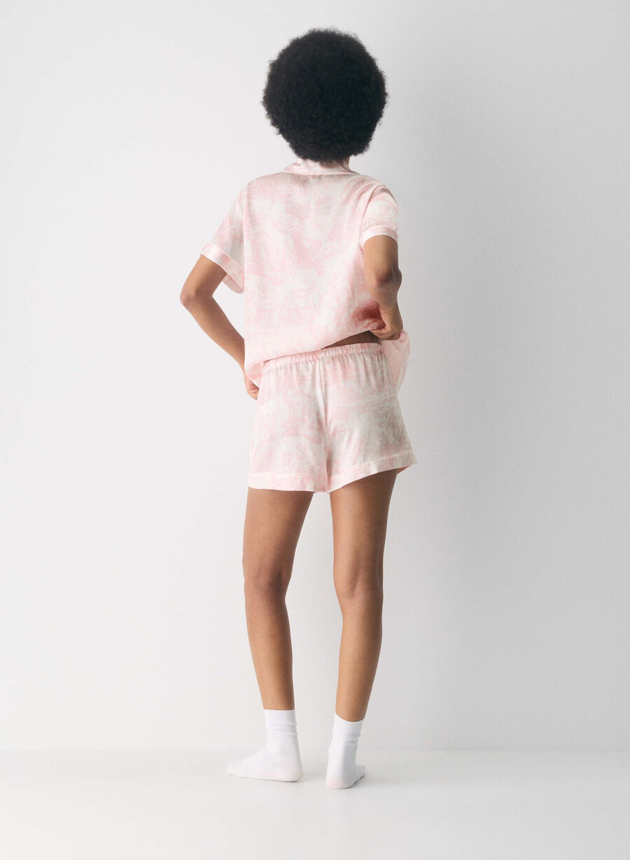 nightside seiden-pyjama-boxershorts hellbraundunkelblau cpd-pink