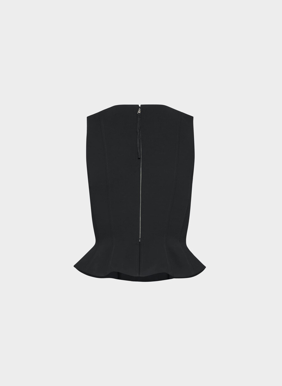 rhodora bustier - crepette schwarz
