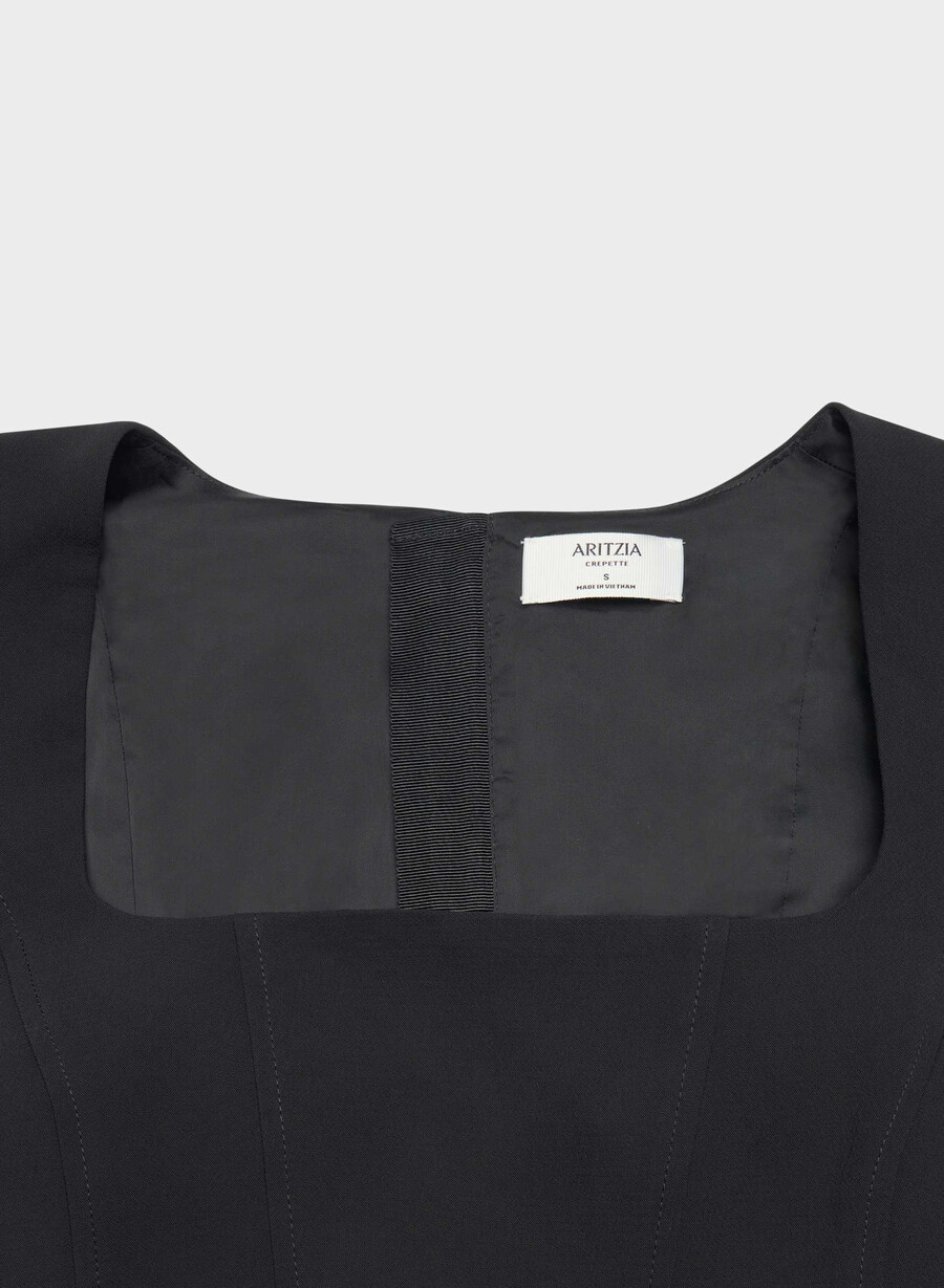rhodora bustier - crepette schwarz