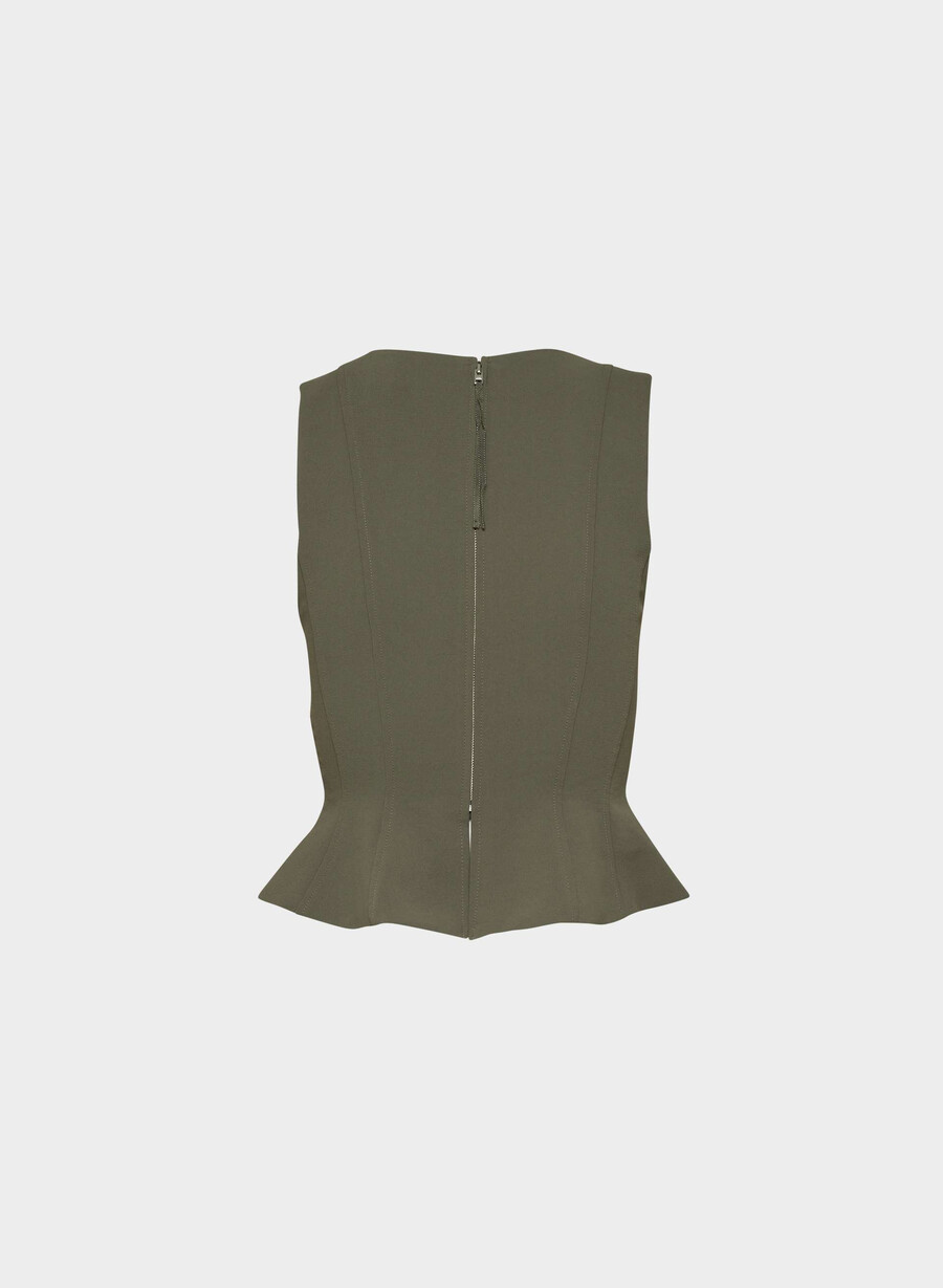 rhodora bustier - crepette dunkel olive