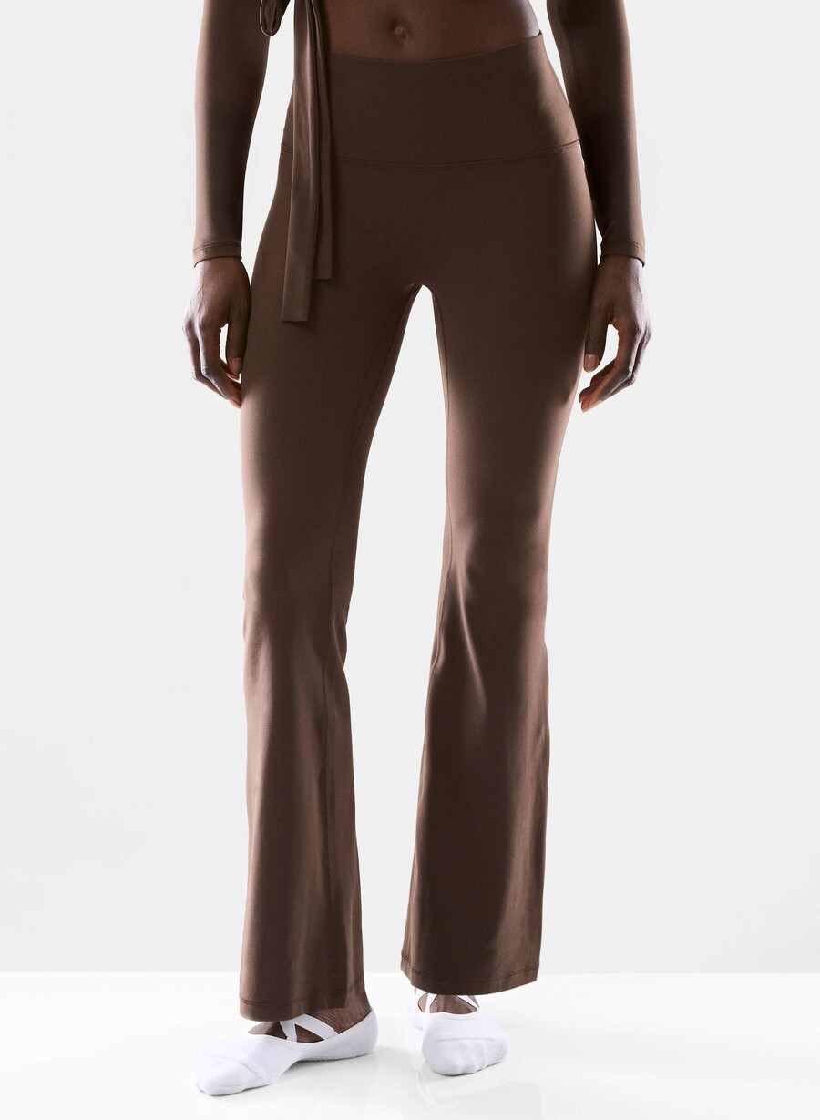 butter cheeky infinite hi flare 30 leggings reiches mochabraun