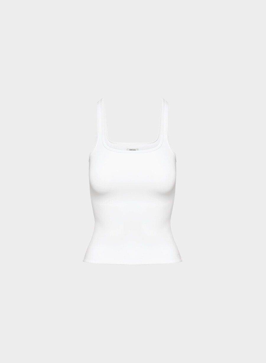 original contour penchant tanktop strahlend weiß