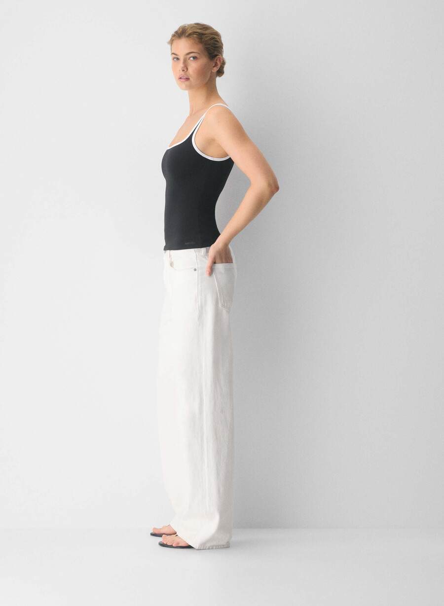 original contour penchant tanktop strahlend weiß