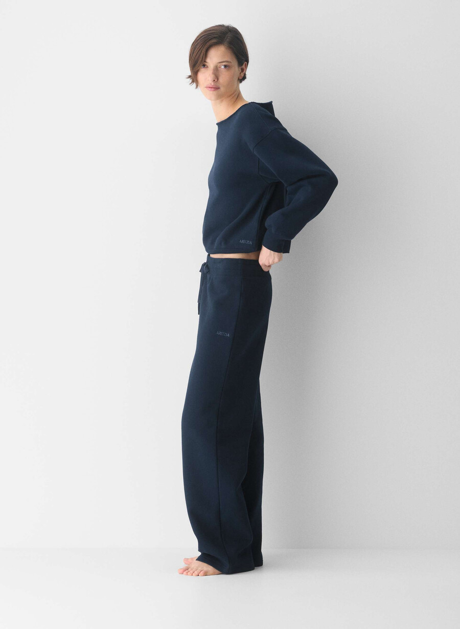 kuscheliges sweatfleece bf off-shoulder sweatshirt admiral