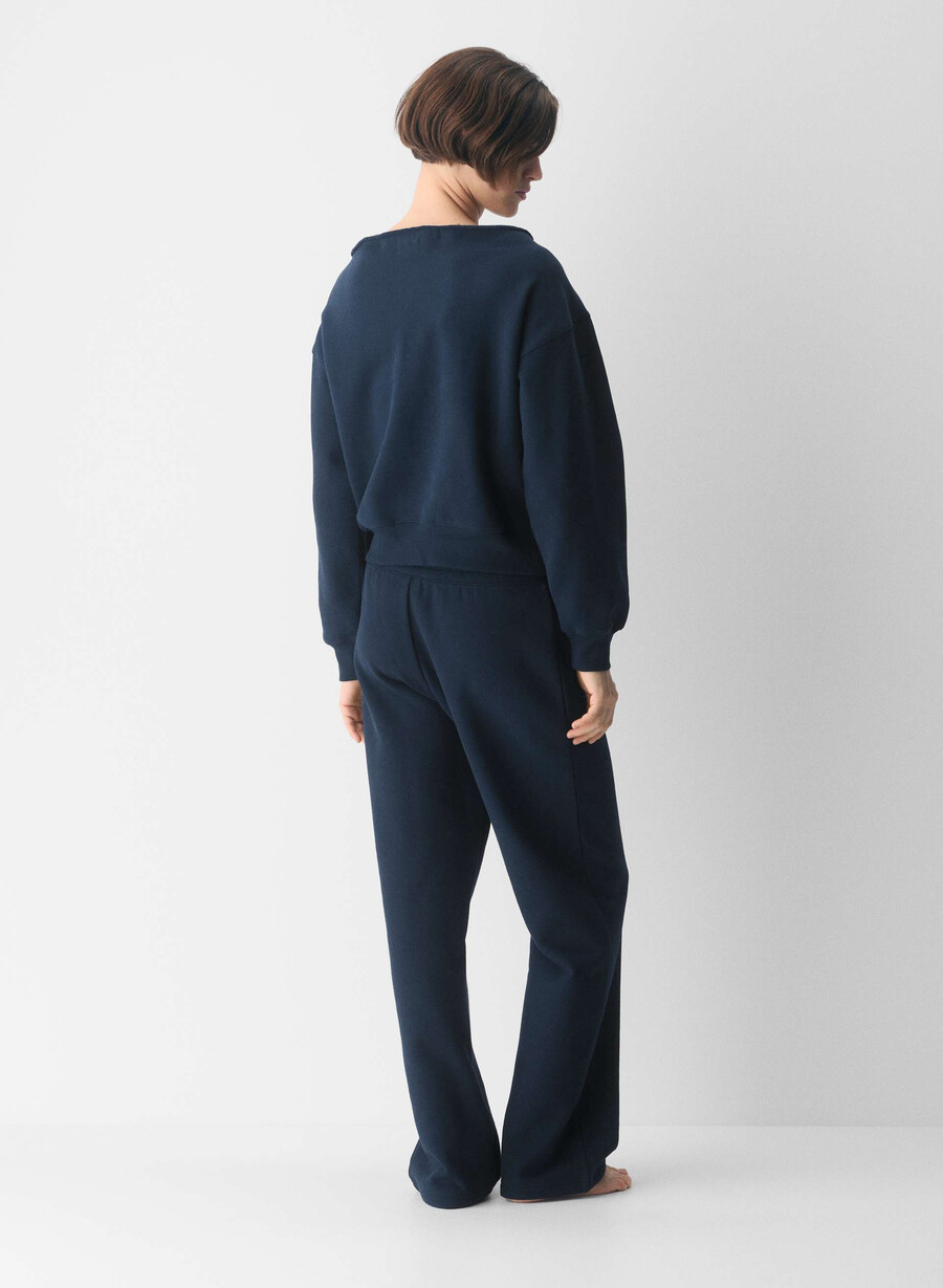 kuscheliges sweatfleece bf off-shoulder sweatshirt admiral
