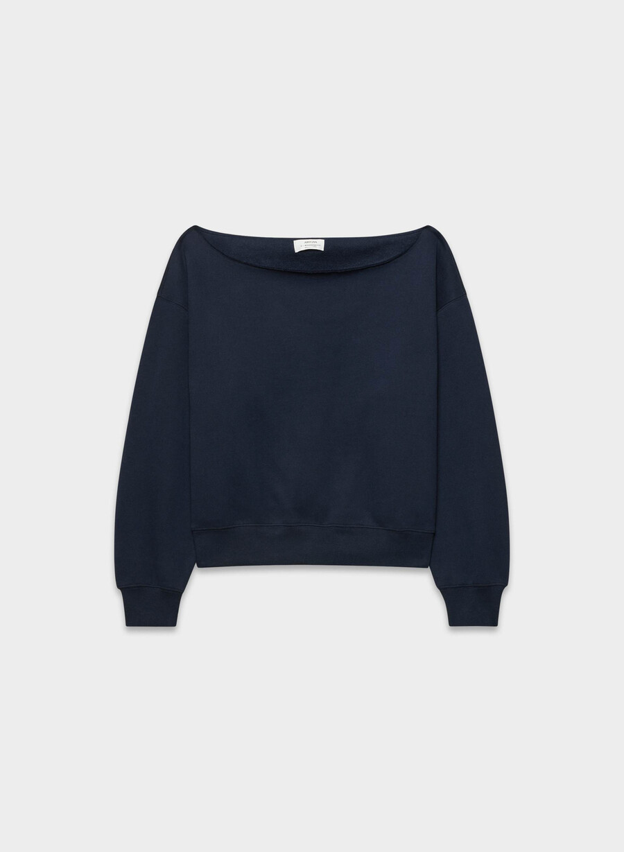 kuscheliges sweatfleece bf off-shoulder sweatshirt admiral