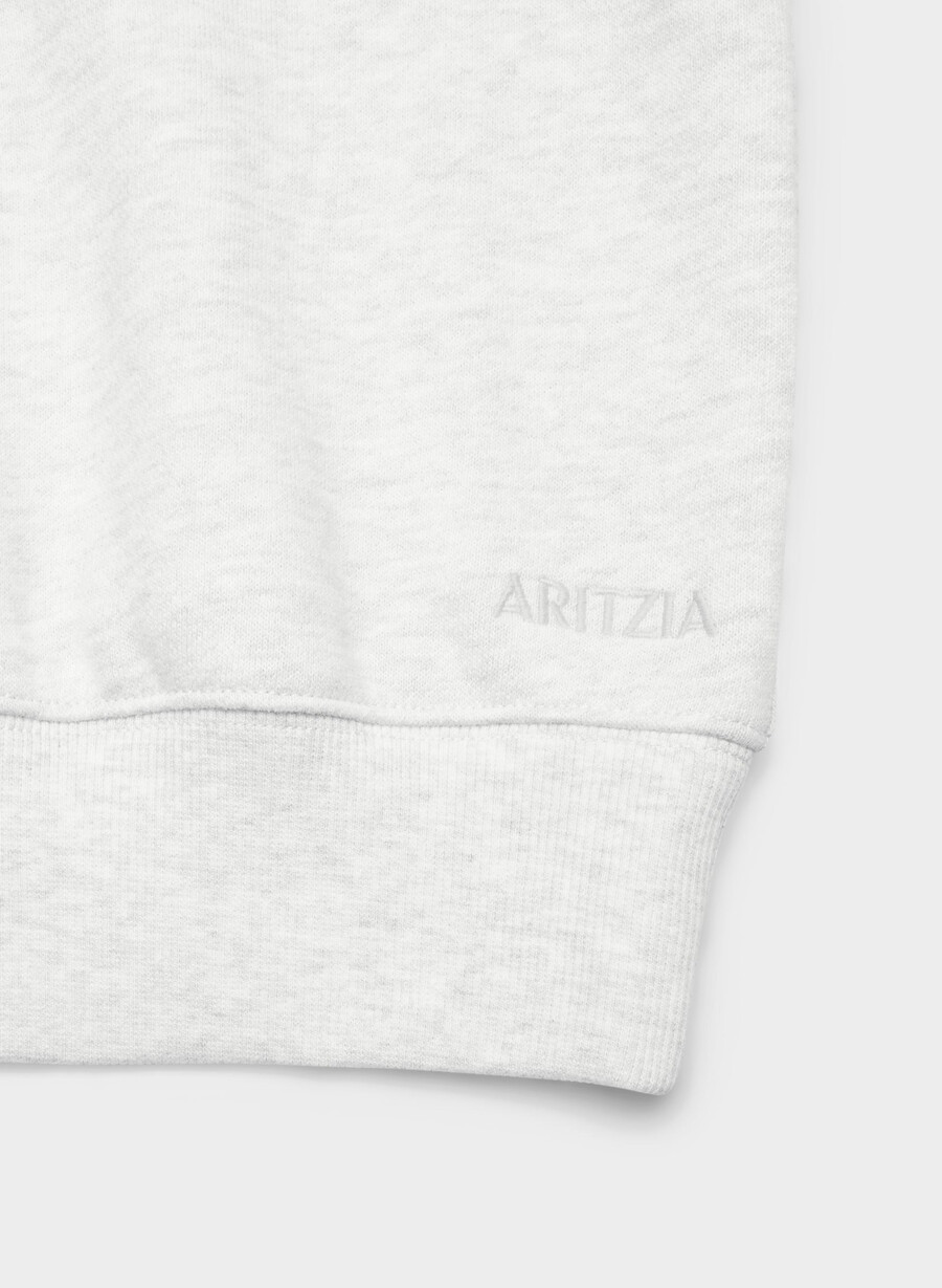 kuscheliges sweatfleece bf off-shoulder sweatshirt heather cloud white