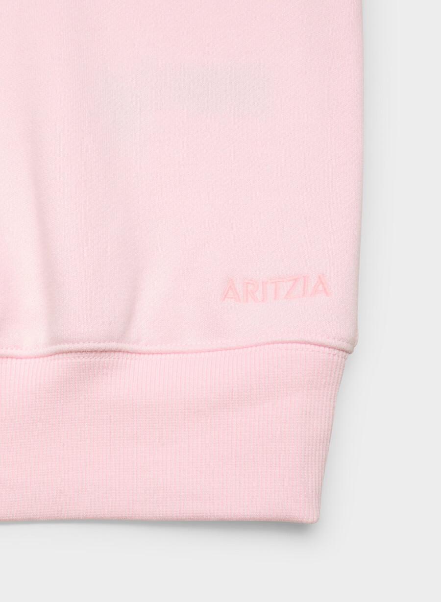 kuscheliges sweatfleece bf off-shoulder sweatshirt villa pink